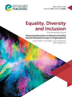 cover image of Equality, Diversity and Inclusion: An International Journal, Volume 39, Number 3